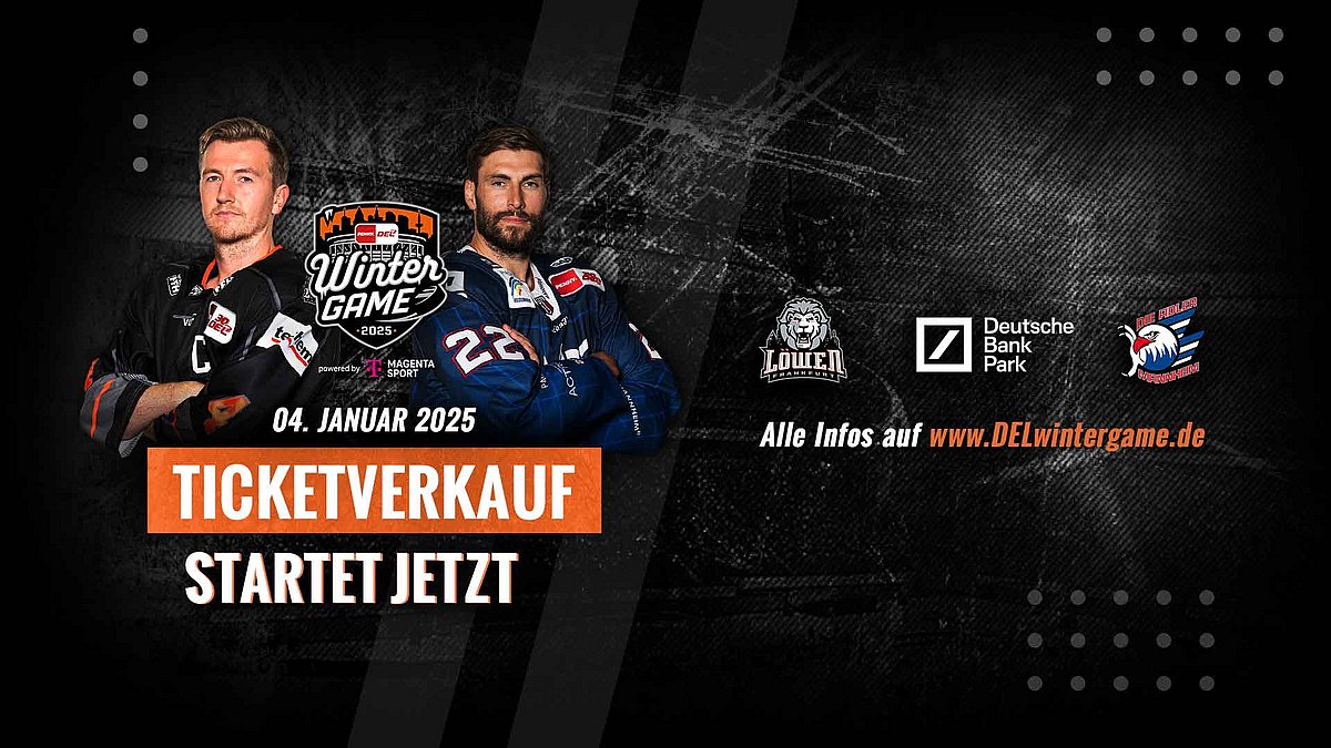 DEL WINTER GAME TicketVorverkauf für alle Löwen Frankfurt