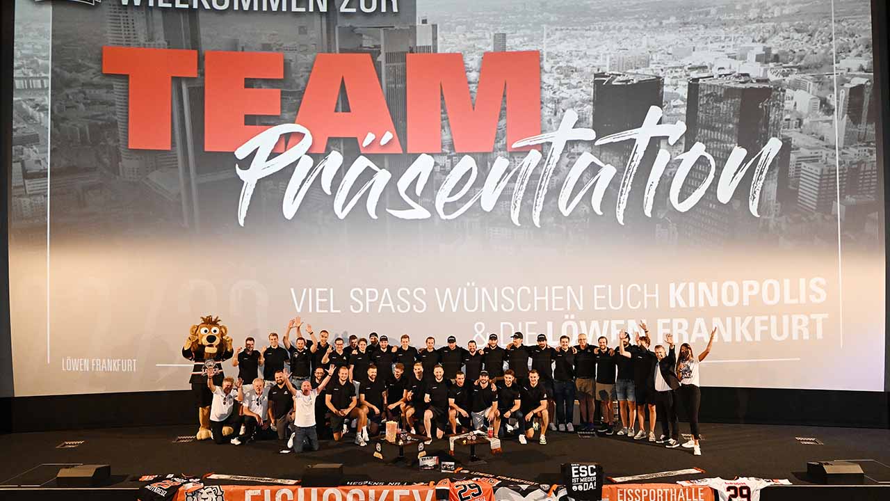 Jetzt Tickets sichern TEAMPRÄSENTATION DER LÖWEN FRANKFURT IM KINOPOLIS MAIN-TAUNUS