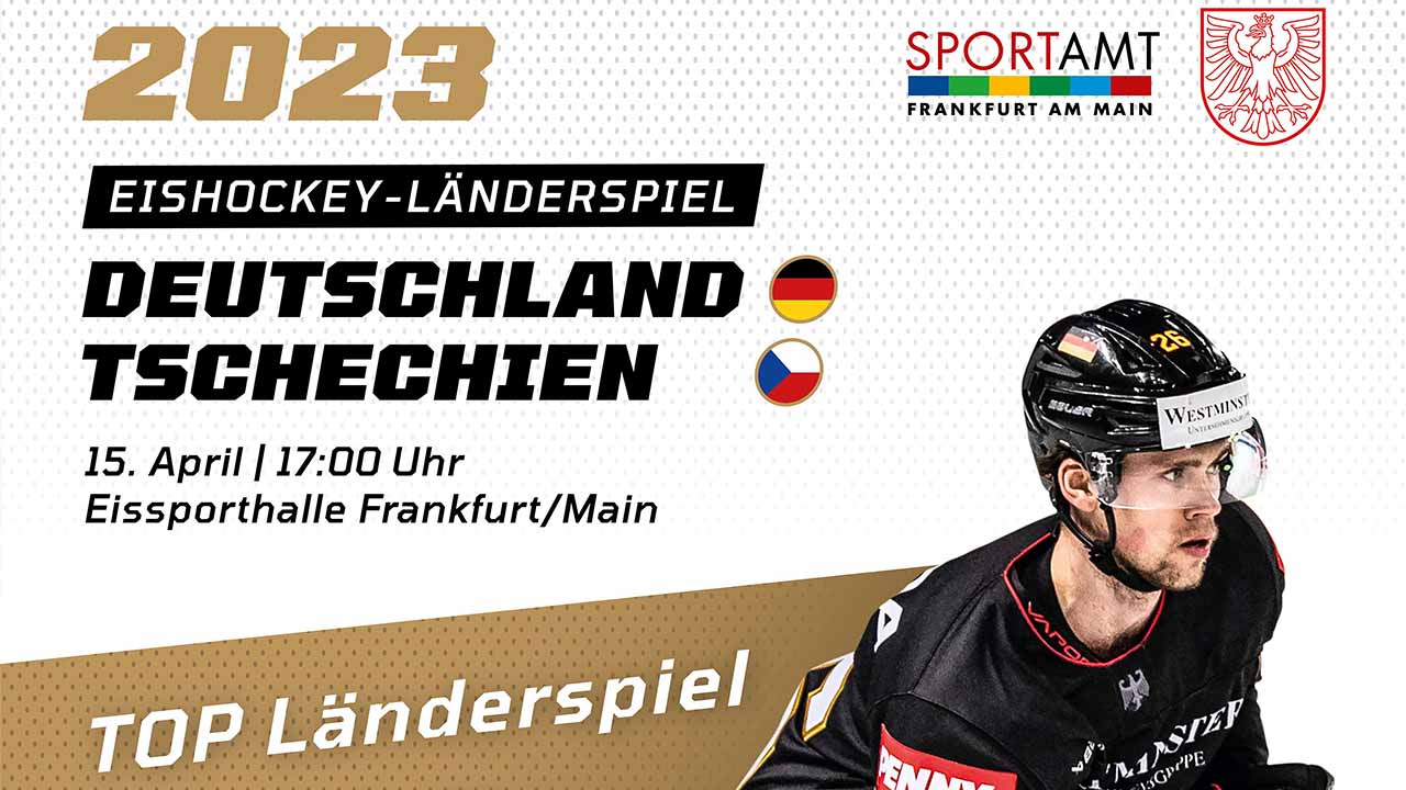 WM-Vorbereitungsspiel der Deutschen Eishockeynationalmannschaft in Frankfurt